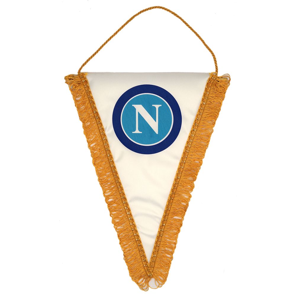 GAGLIARDETTO TRIANGOLARE20X28 CMBIANCO CON LOGO OLD