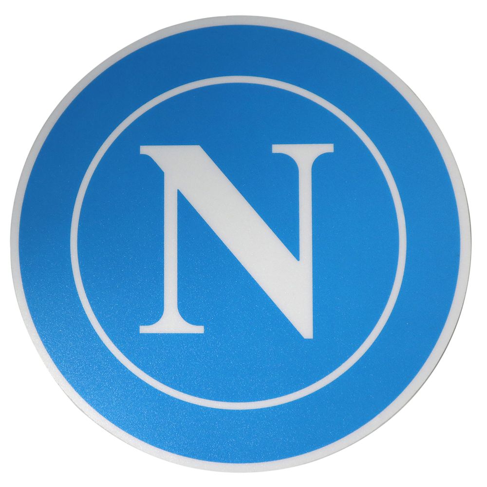 MOUSEPAD TONDO CELESTEDIAMETRO 20CMCON LOGO BIANCO NAPOLI