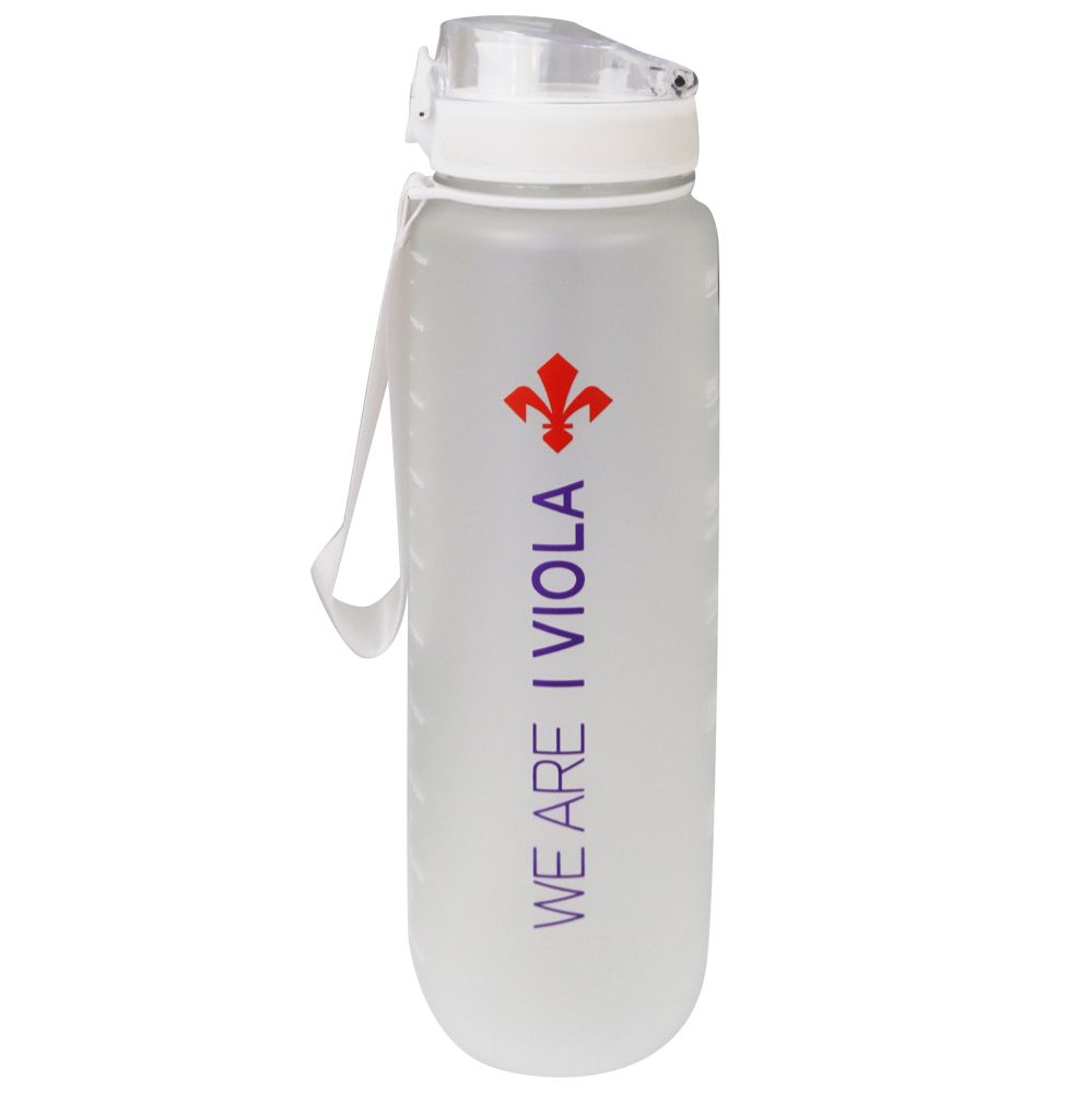 BORRACCIA IN RPET, BIANCA FINITURA OPACA CON CINTURINO, 1000 ML