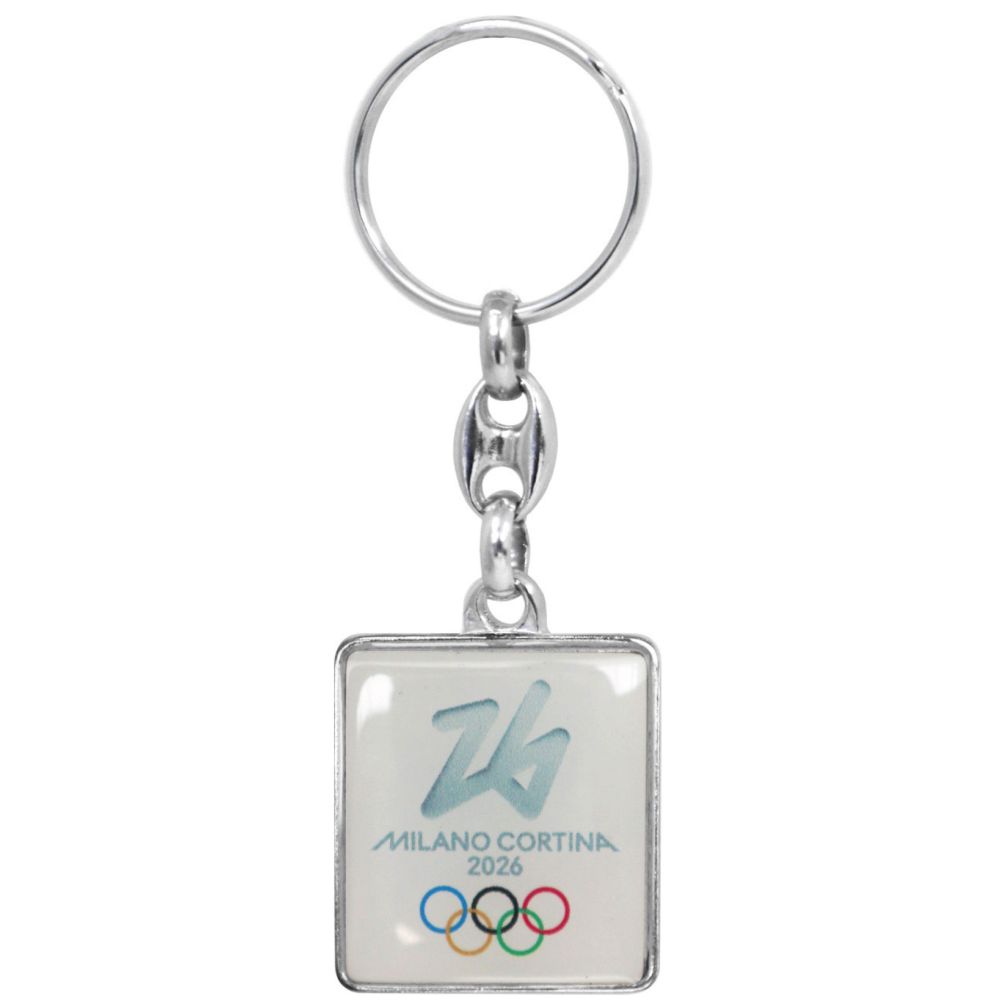 PORTACHIAVI METALLO STAMPATO - Olimpiadi Milano Cortina 2026
