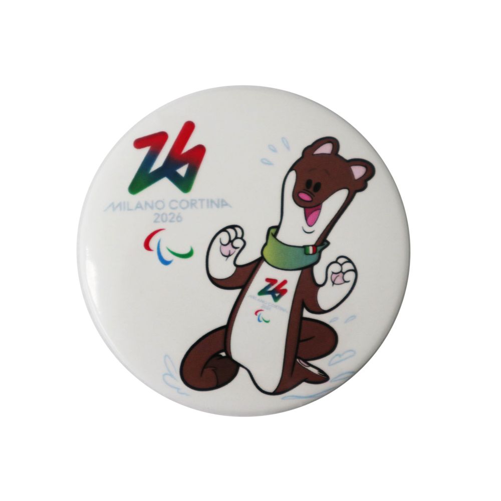 MAGNETE APRIBOTTIGLIE STAMPATO DIA 55 MM PARALYMPIC MASCOT MILO COLORATA