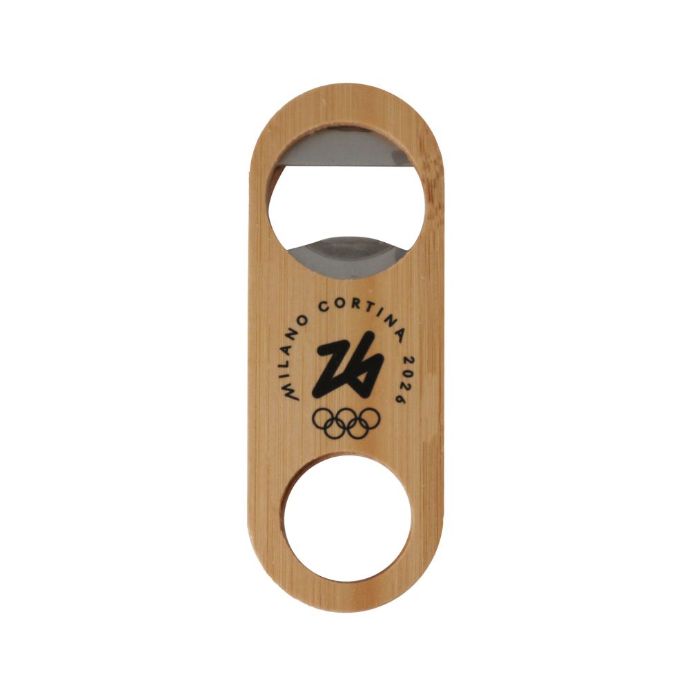 APRIBOTTIGLIE ACCIAIO BAMB? H 105 MM OLYMPIC EMBLEMA MONOCROMATICO NERO