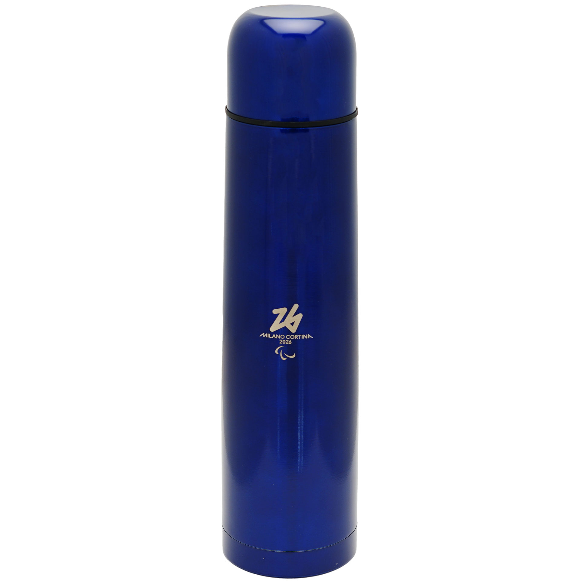 THERMOS ACCIAIO INOX BLU 1 LT. PARALYMPIC EMBLEMA MONOCROMATICO LOGO