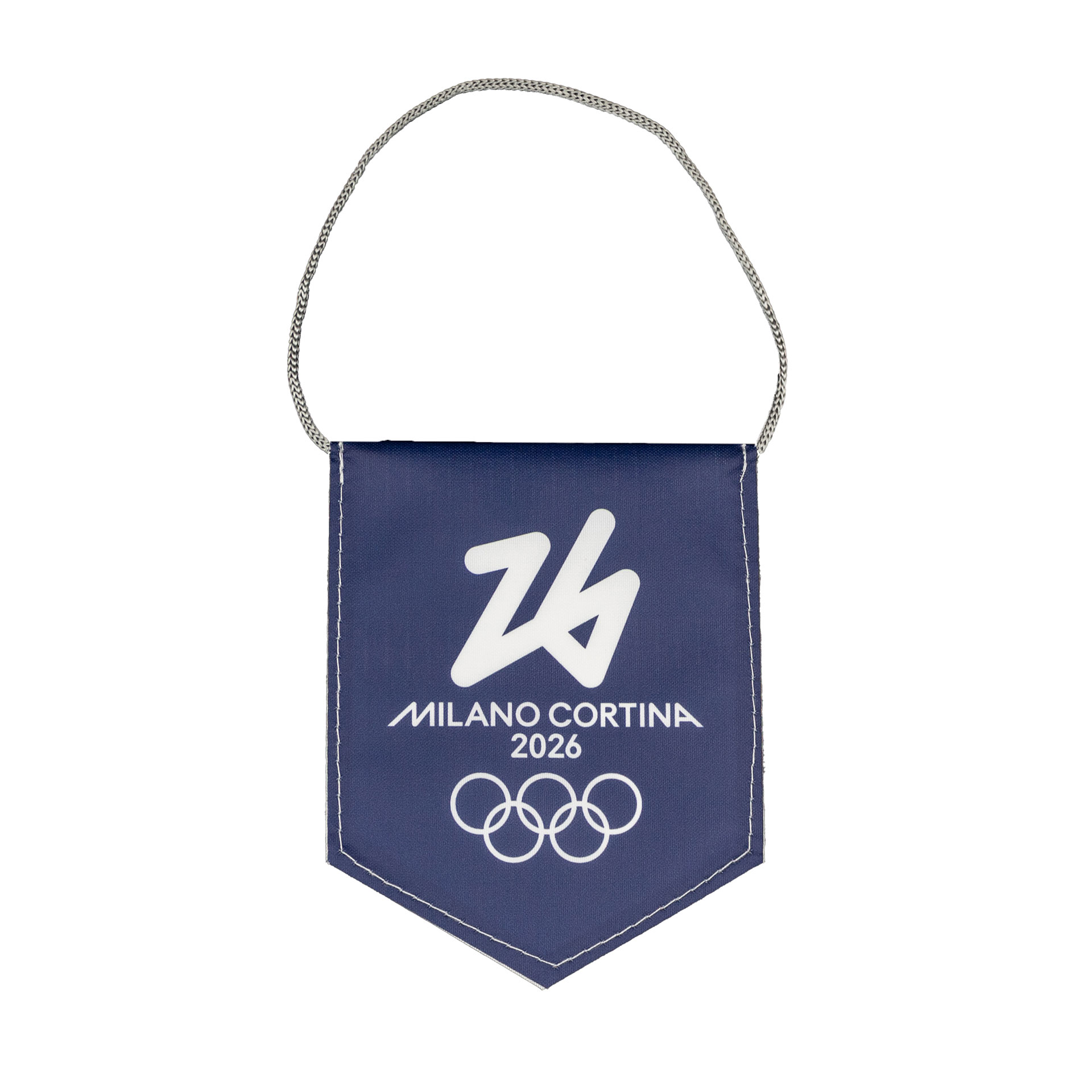 GAGLIARDETTO PENTAGONALE MIS. 9X11 BIFACCIALE FONDI BLU/TEXTURE SIGN OLY