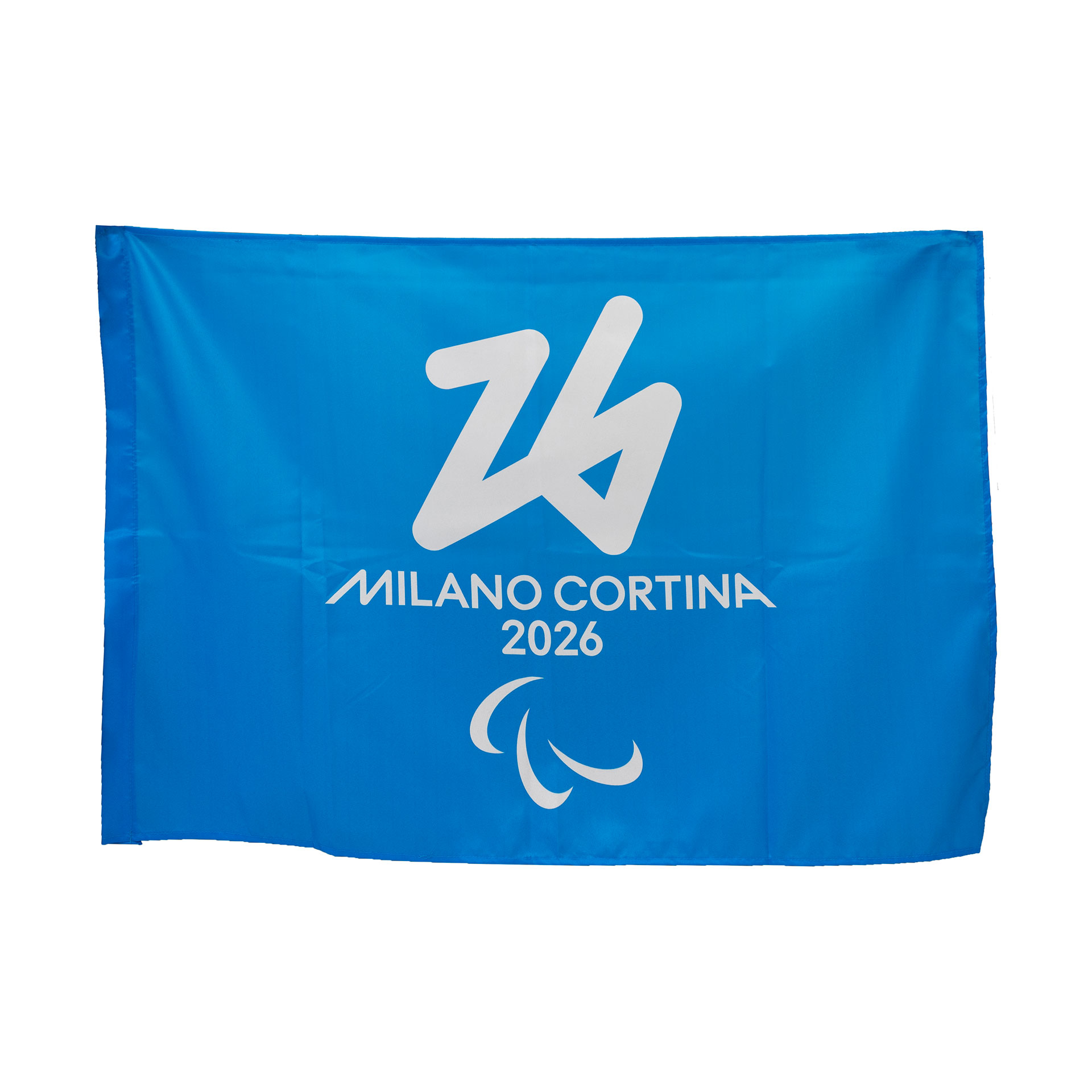 BANDIERA IN POLIESTERE 100X70CM SENZA ASTA FONDO BLU PARALYMPIC EMBLEMA