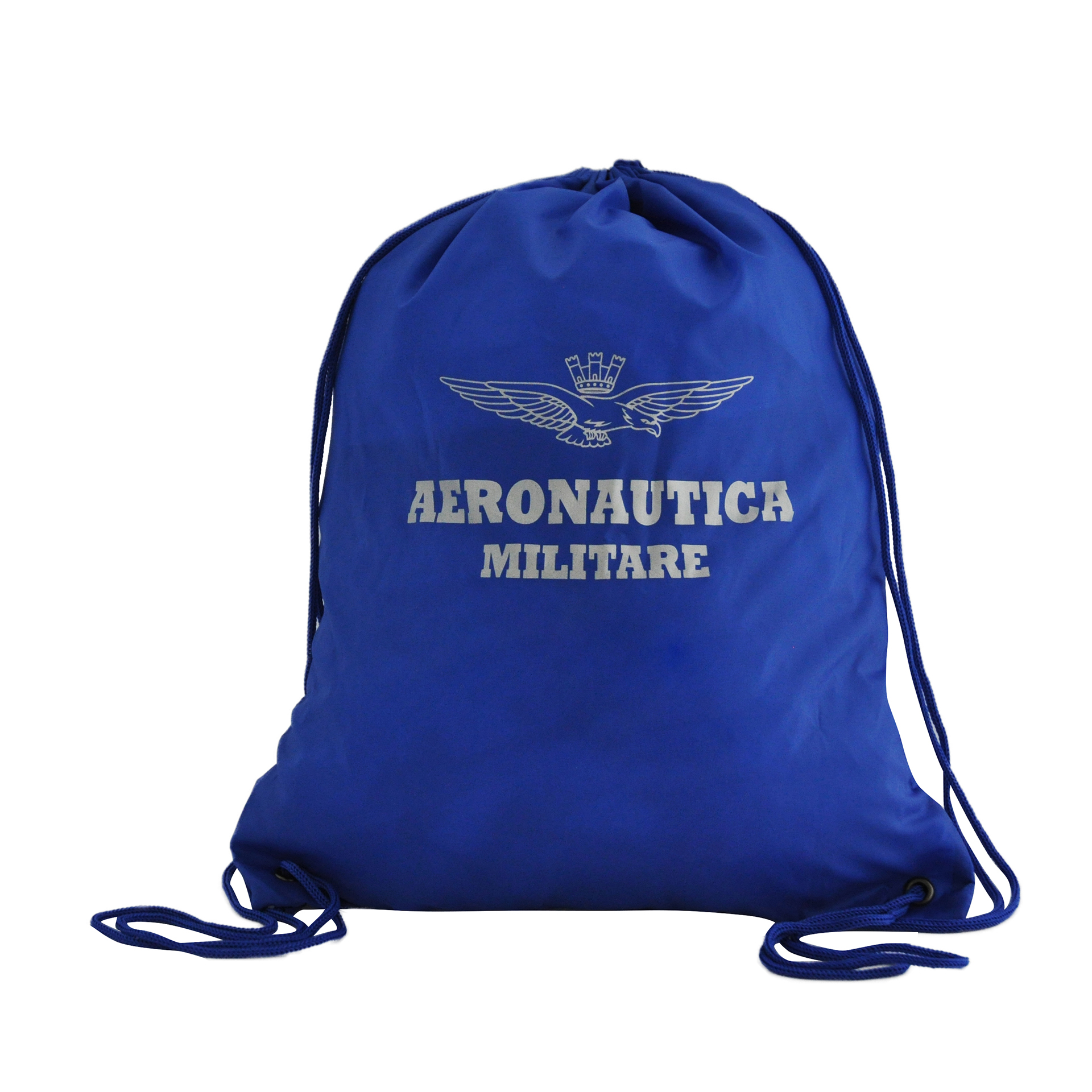 ZAINO A SACCA BLU ROYAL A.M. IN POLIESTERE 170D, STAMPA MONO COLORE, DIM