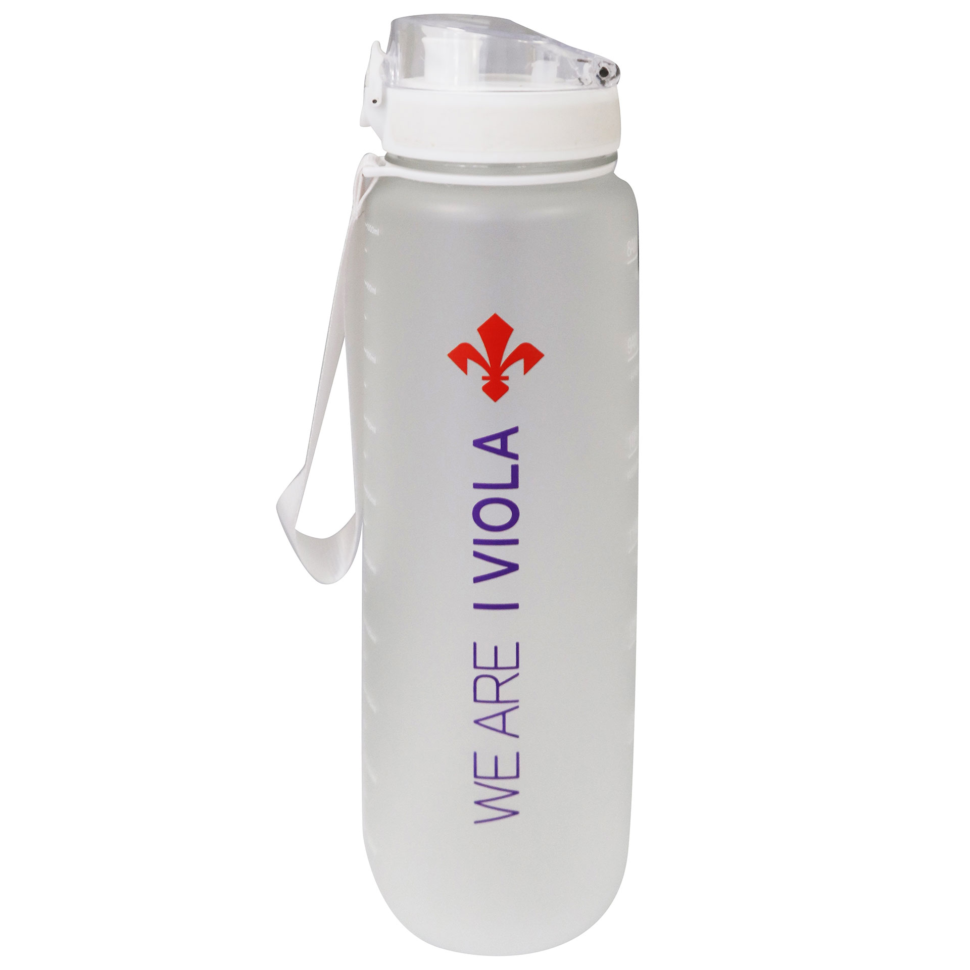 BORRACCIA IN RPET, BIANCA FINITURA OPACA CON CINTURINO, 1000 ML